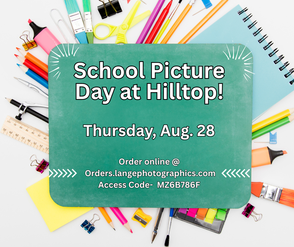 Picture Day is Thursday, Aug 28!